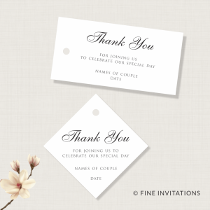 bomboniere tags, favour tags, bonbonniere tags Australia