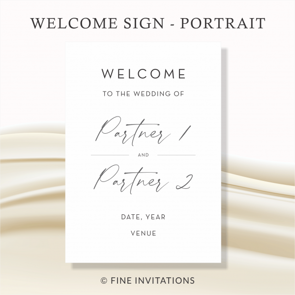 wedding welcome sign online