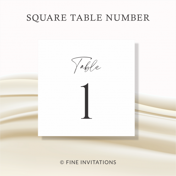 modern wedding table numbers