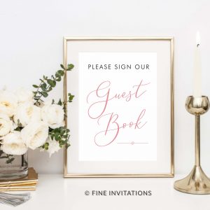 Wedding Guest book signs online