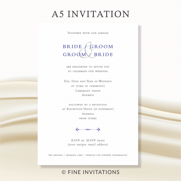 simple formal wedding invitations Australia